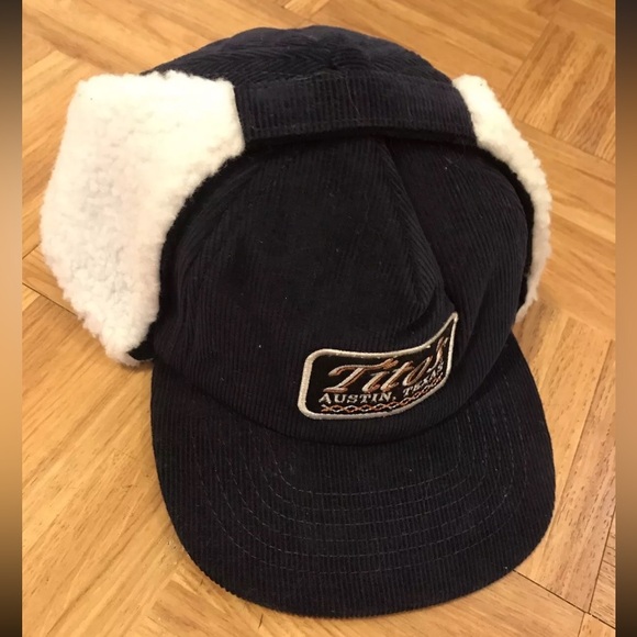 NEW  Titos Winter Trooper Trapper Hat Embroidered Patch Flannel Sherpa Lined - Picture 1 of 4